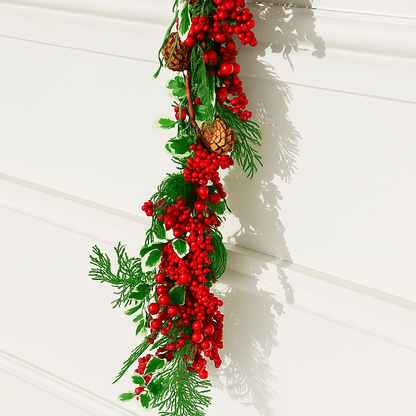 Christmas  -  Red Berry Garland - 1.2m  -  60483977
