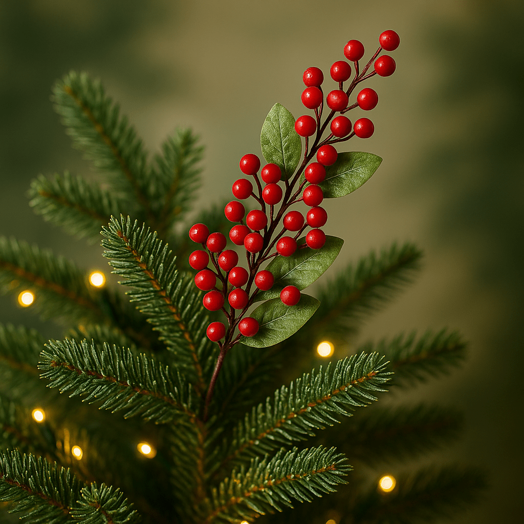 Christmas  -  Red Berry Bunch Stem - 74cm  -  60483983