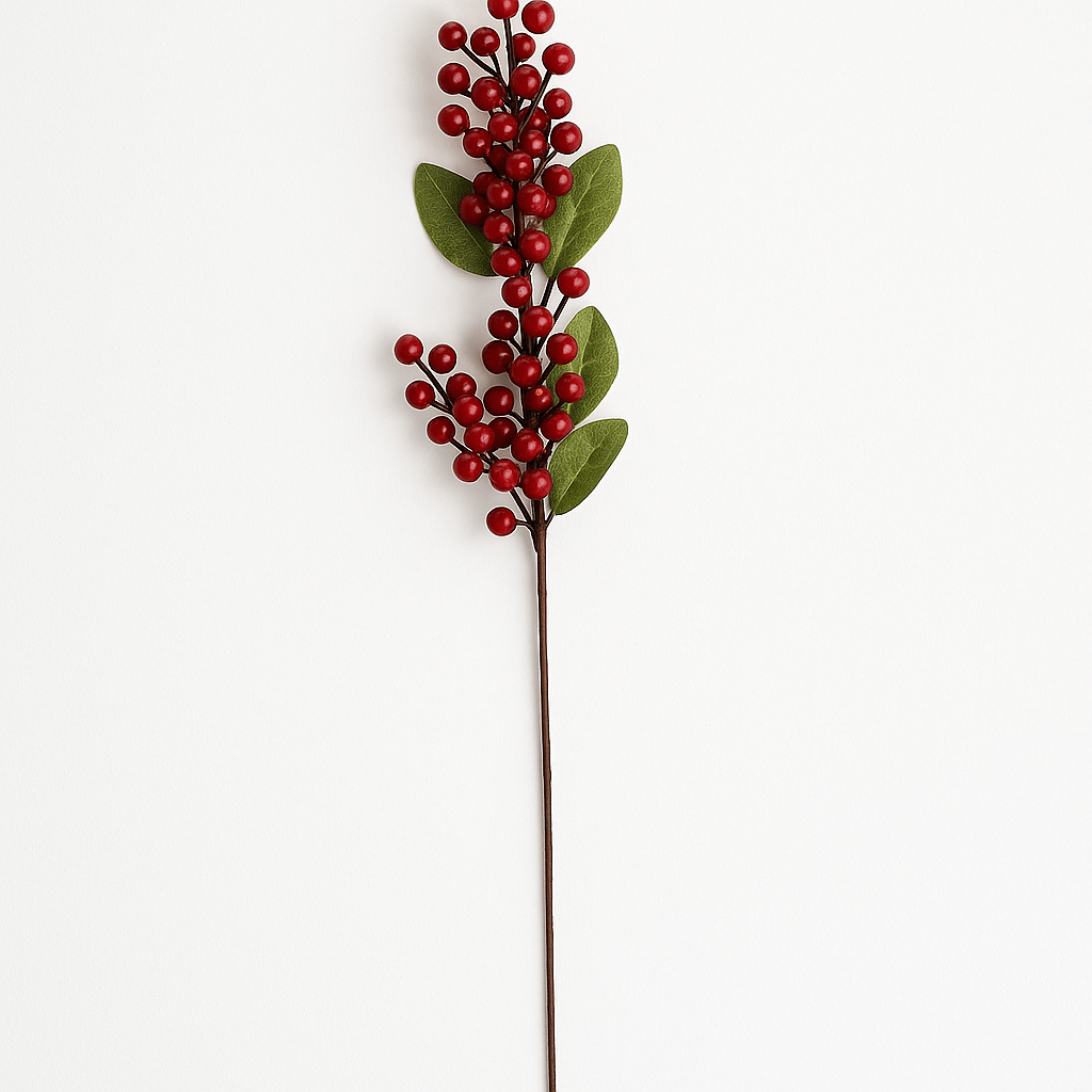 Christmas  -  Red Berry Bunch Stem - 74cm  -  60483983