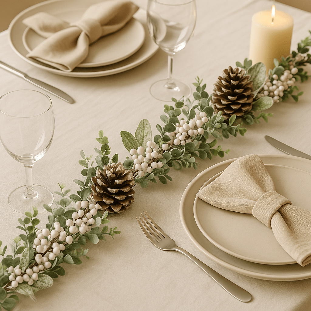 Christmas  -  White Berry Garland - 1.5m  -  60483986