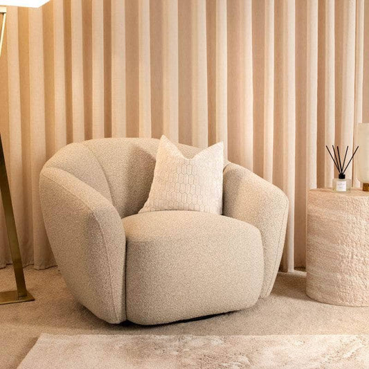 Furniture  -  Stevie Small Armchair - Beige  -  60483994