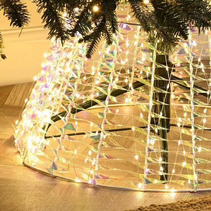 Christmas  -  Warm White LED Iridescent Tree Skirt - 71cm  -  60484008