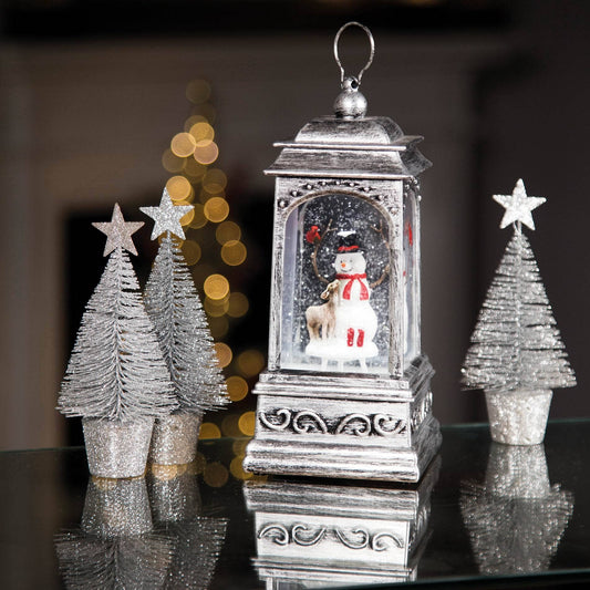 Christmas  -  Snowman Glitter Water Spinner - 21cm  -  60484031