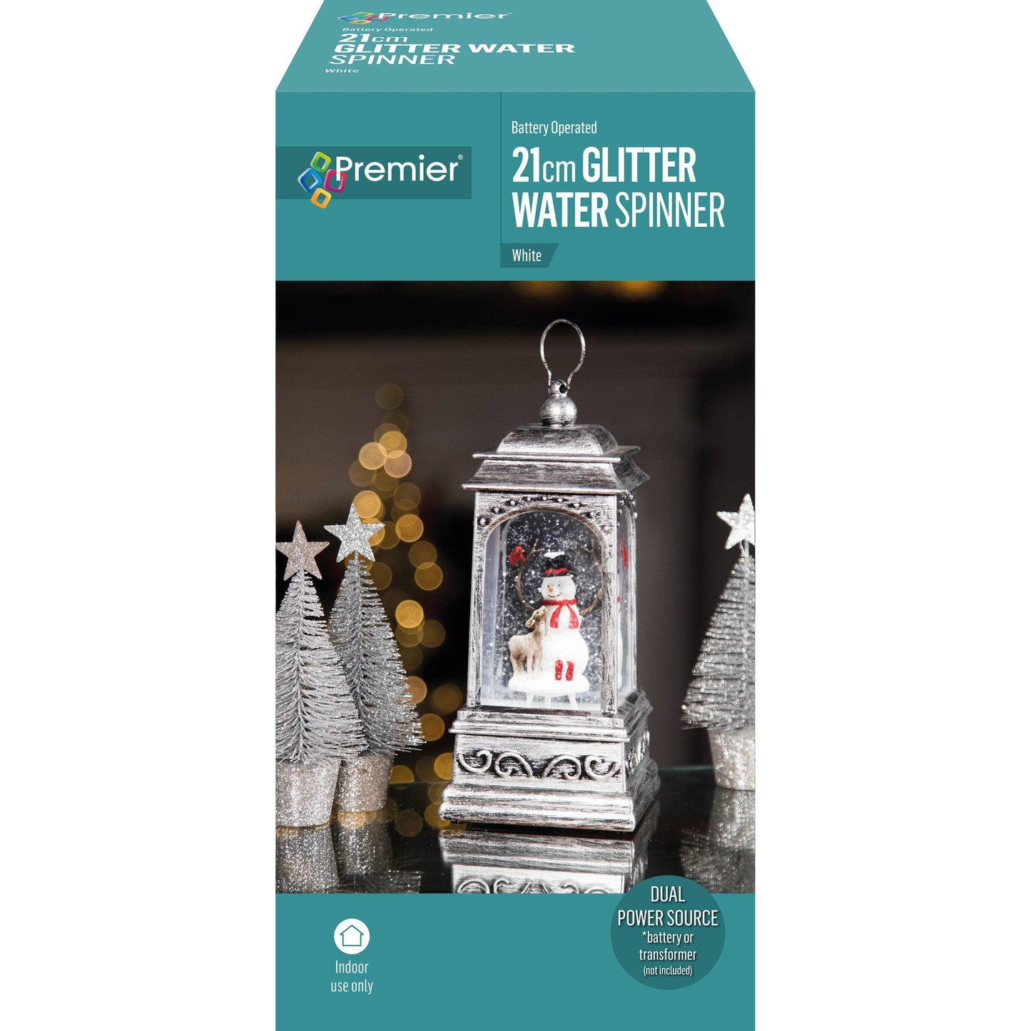 Christmas  -  Snowman Glitter Water Spinner - 21cm  -  60484031