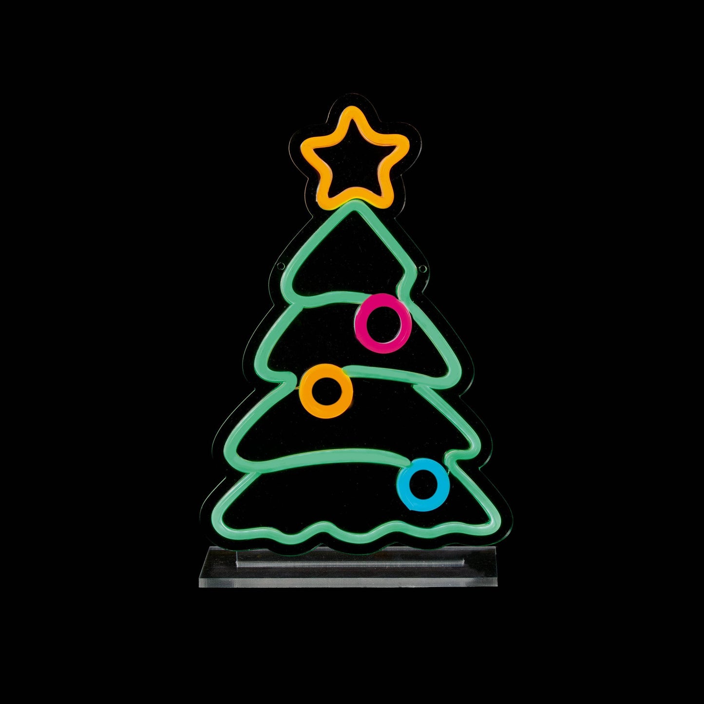 Christmas  -  Christmas Tree Tabletop Neon Sign - 25cm  -  60484036
