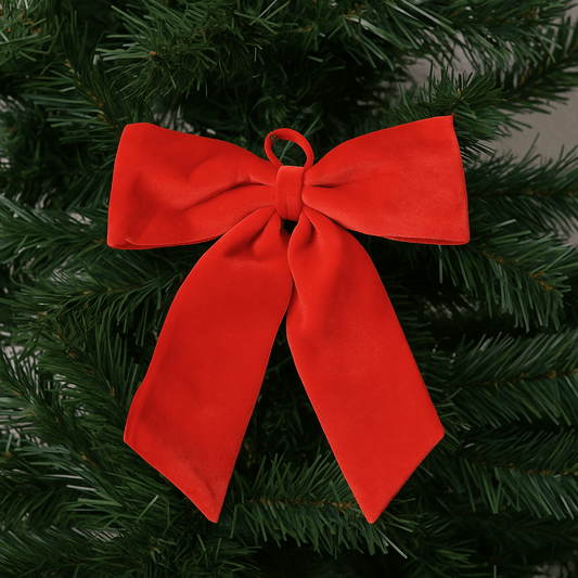 Christmas  -  Red Velvet Bow - 50 x 60cm  -  60484052