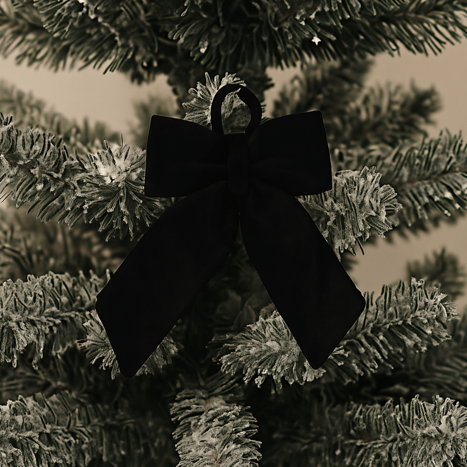 Christmas  -  Black Velvet Bow - 20 x 30cm  -  60484069