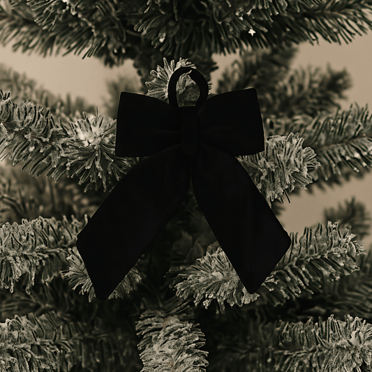 Christmas  -  Black Velvet Bow - 20 x 30cm  -  60484069