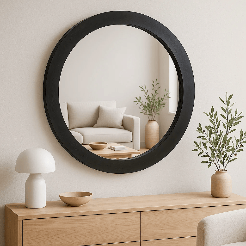 Mirrors  -  Aries Wall Mirror - Black  -  60484123