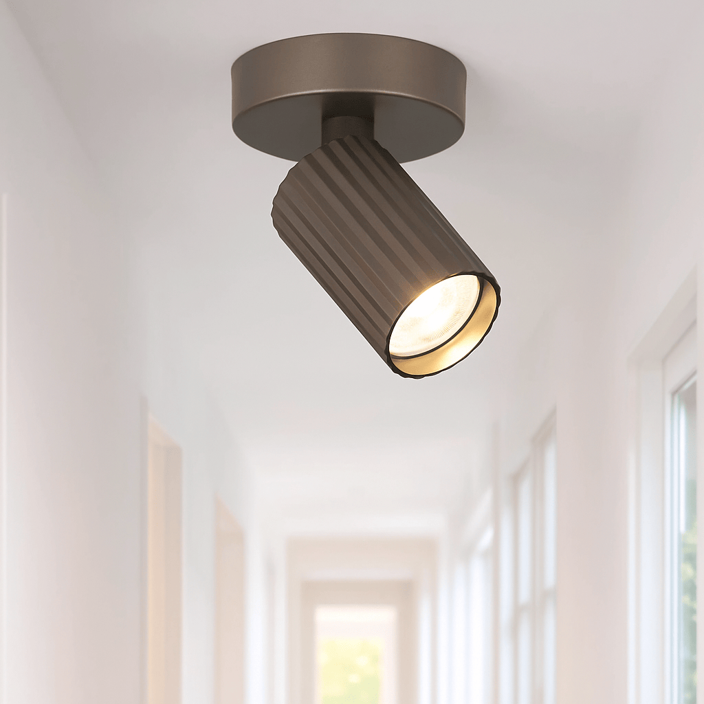 Lights  -  Anna Fluted Spotlight - Bronze  -  60484220