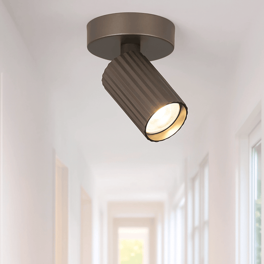 Lights  -  Anna Fluted Spotlight - Bronze  -  60484220