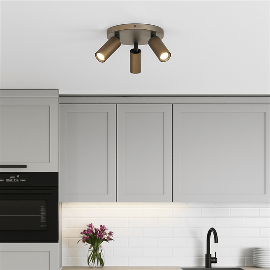 Lights  -  Ciara Triple GU10 Spotlight - Bronze  -  60484228