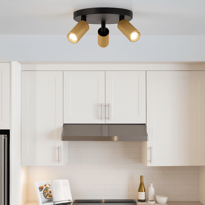 Lights  -  Ciara Triple GU10 Spotlight - Gold & Black  -  60484229