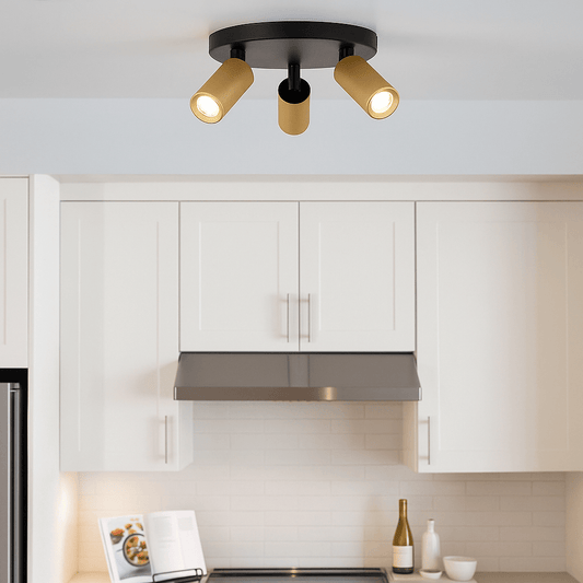 Lights  -  Ciara Triple GU10 Spotlight - Gold & Black  -  60484229