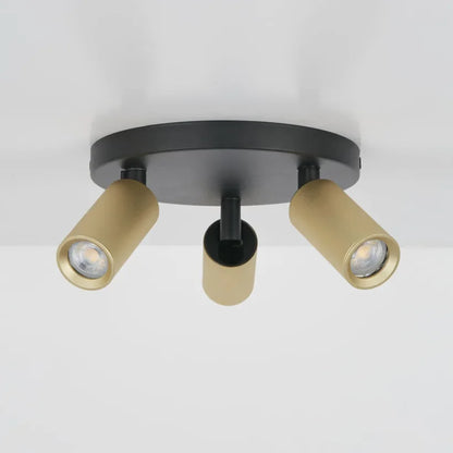 Lights  -  Ciara Triple GU10 Spotlight - Gold & Black  -  60484229