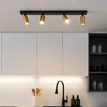 Lights  -  Ciara 4 Bar Spotlight - Gold & Black  -  60484231