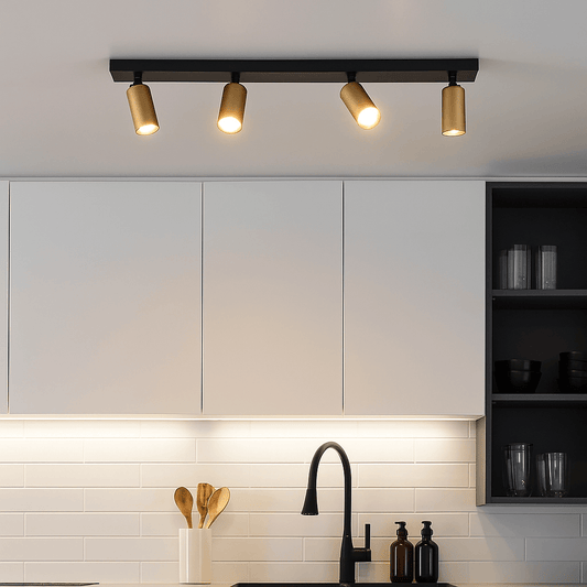 Lights  -  Ciara 4 Bar Spotlight - Gold & Black  -  60484231