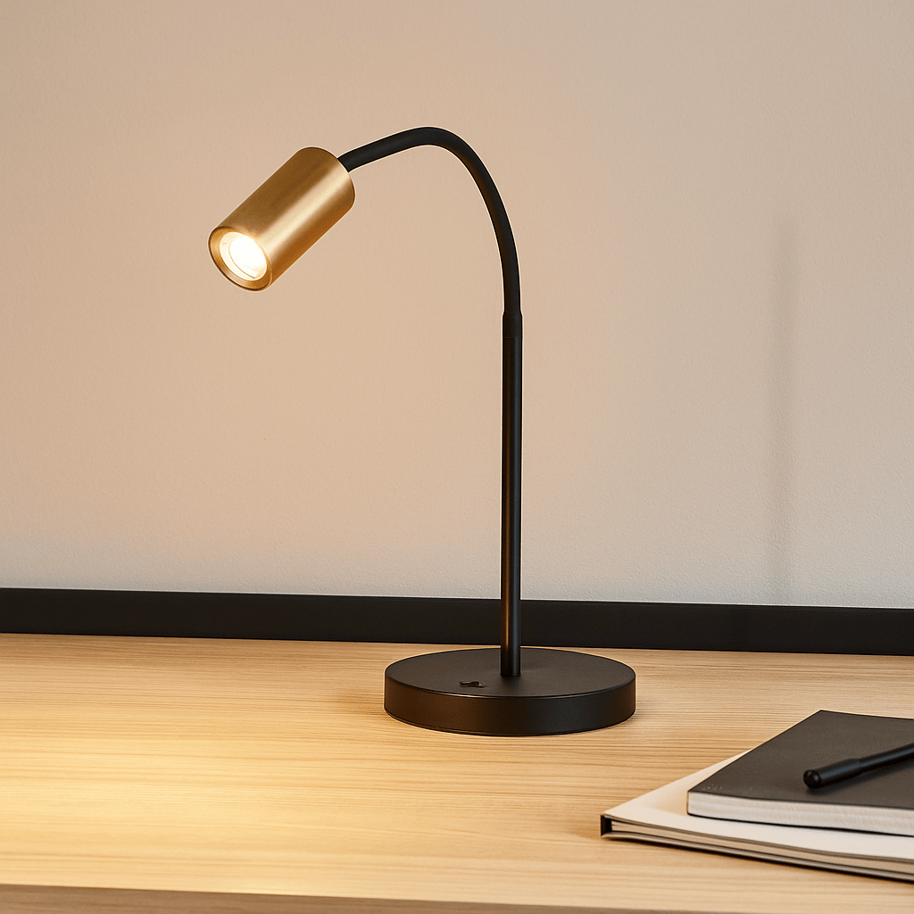 Lights  -  Ciara Desk Lamp - Gold & Black  -  60484233