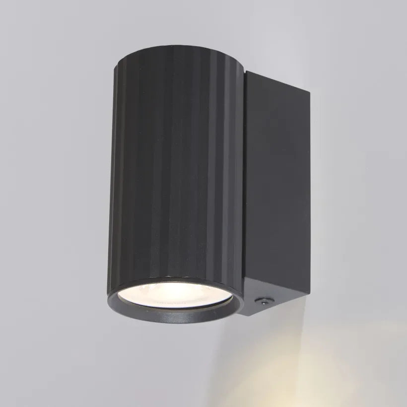 Lights  -  Anna Fluted Wall Light - Sand Black  -  60484237