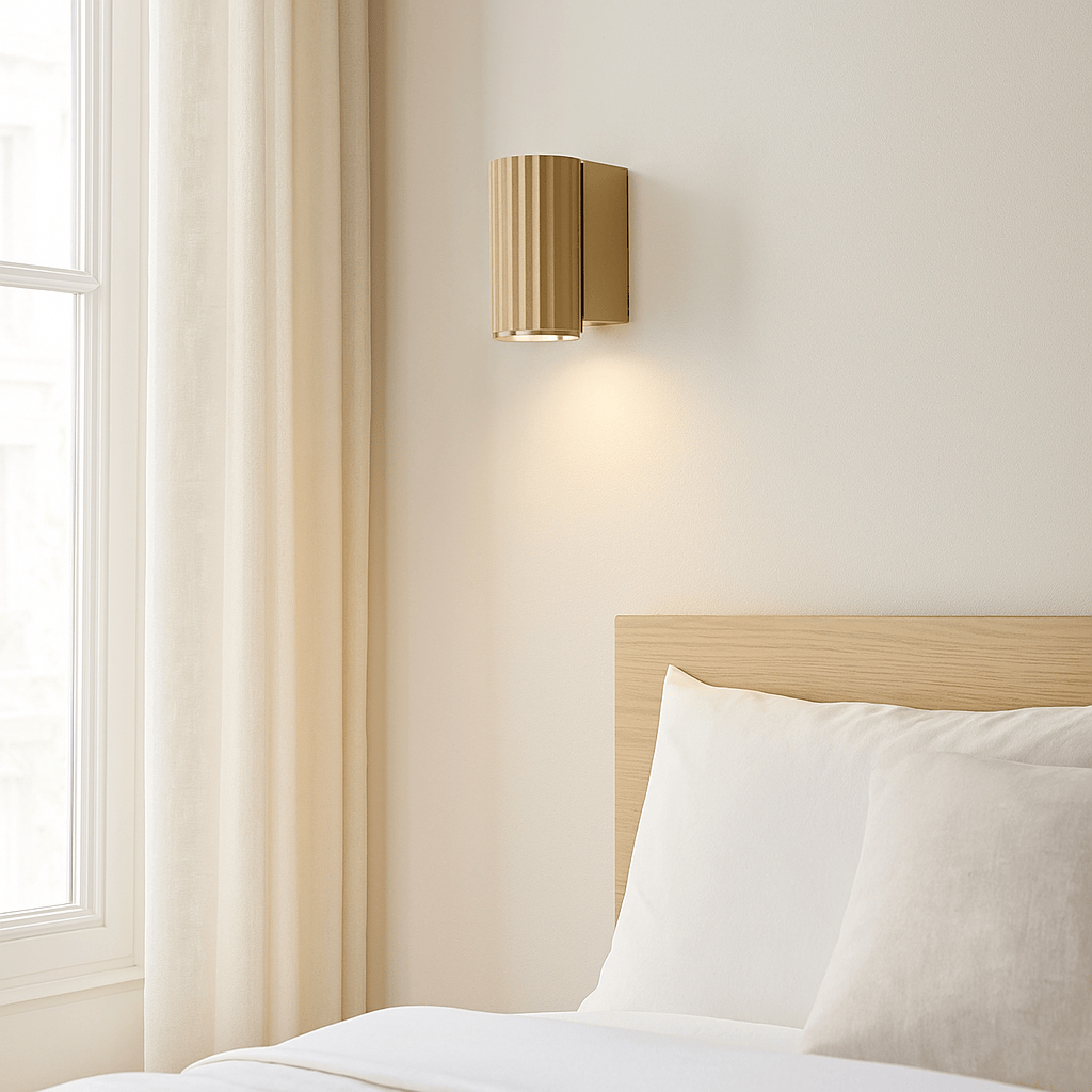 Lights  -  Anna Fluted Wall Light - Gold  -  60484239
