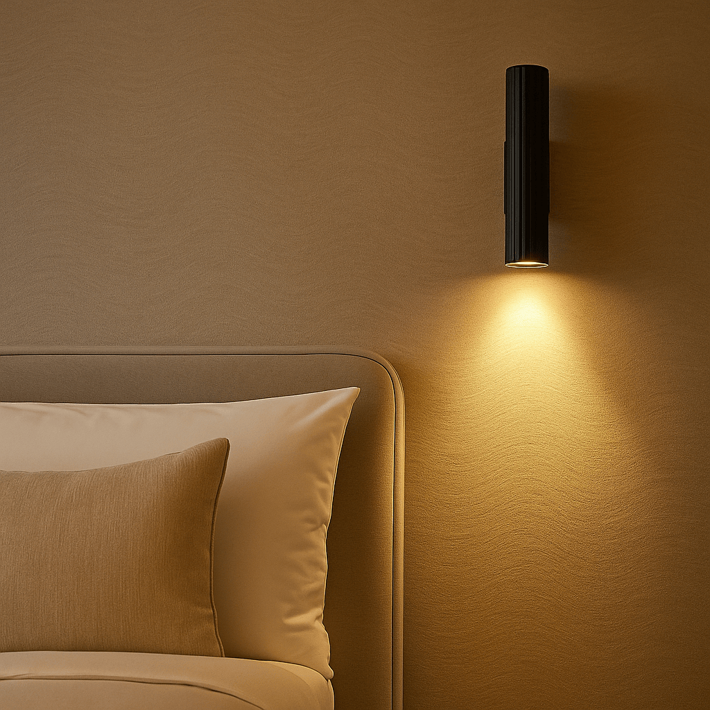 Lights  -  Anna Fluted Wall Light - Sand Black  -  60484240