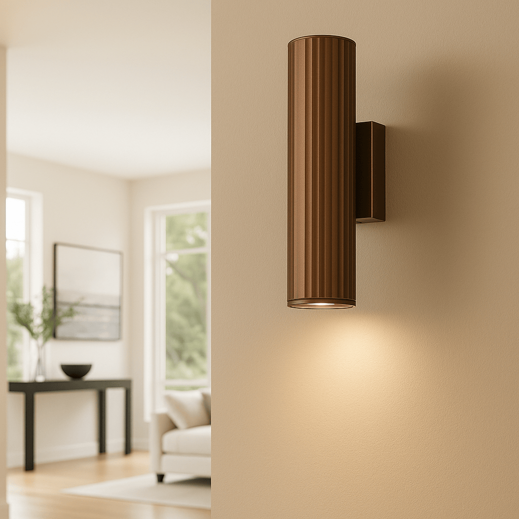 Lights  -  Anna Fluted Wall Light - Bronze  -  60484241