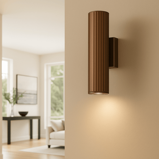 Lights  -  Anna Fluted Wall Light - Bronze  -  60484241