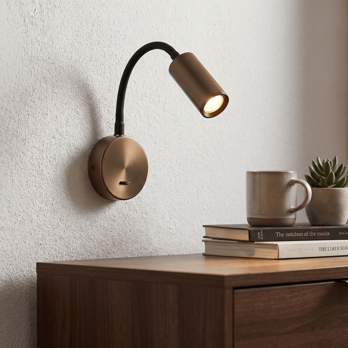 Lights  -  Aurora Mini Flexi Reader Wall Light - Bronze  -  60484246