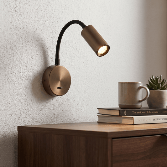 Lights  -  Aurora Mini Flexi Reader Wall Light - Bronze  -  60484246