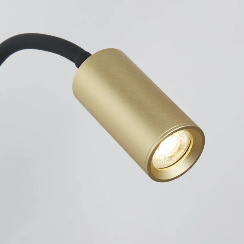 Lights  -  Ciara Mini Flexi Reader Wall Light - Gold & Black  -  60484247