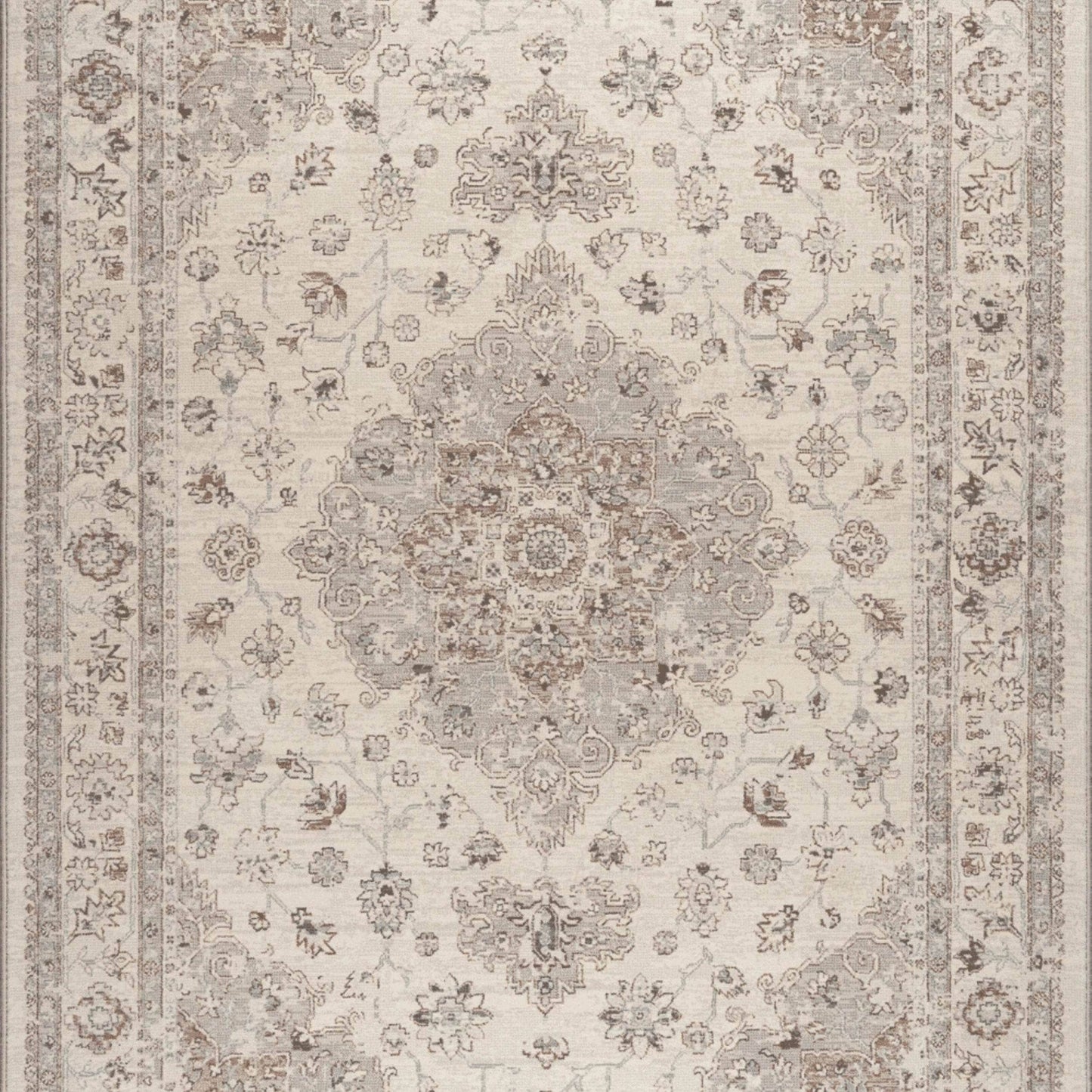 Rugs  -  Da Vinci 057-0454/6265 Beige Medallion Rug - Various Sizes  - 