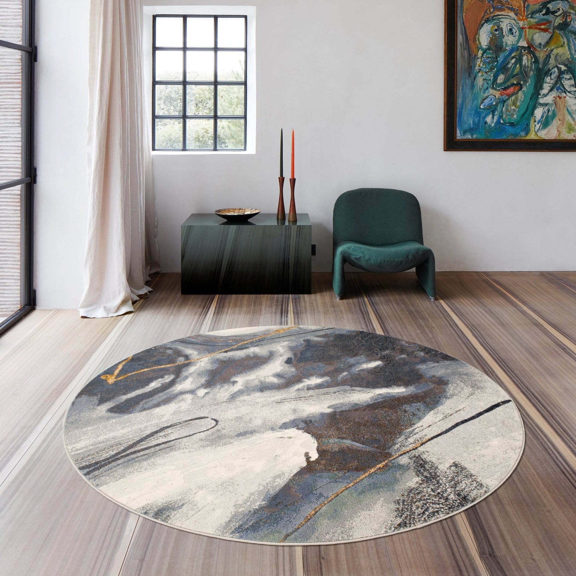 Rugs  -  Galleria 063-0529/7270 Brown Abstract Rug - Multiple Sizes  - 