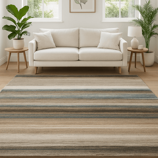 Rugs  -  Galleria 063-0351/5250 Blue Green Stripe - Various sizes  - 