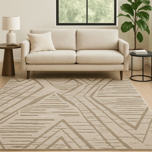 Rugs  -  Oslo 059-0034/6585 Beige African Rug - Various Sizes  - 