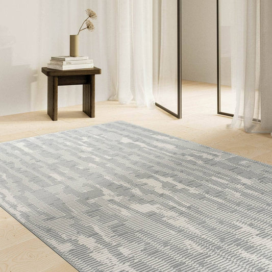 Rugs  -  Oslo 059-0036/5565 Grey Stripe Rug - Various Sizes  - 