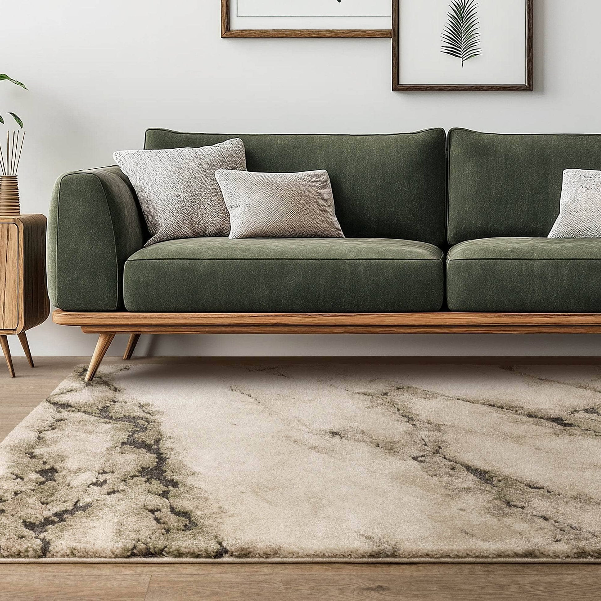 Rugs  -  Mirage 80cm x 150cm Mineral Green  -  60484343