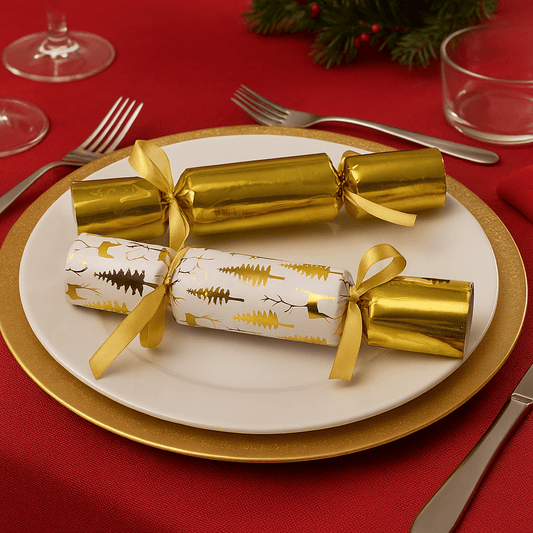 Christmas  -  Deluxe Christmas Crackers - Woodland Gold  -  60484350