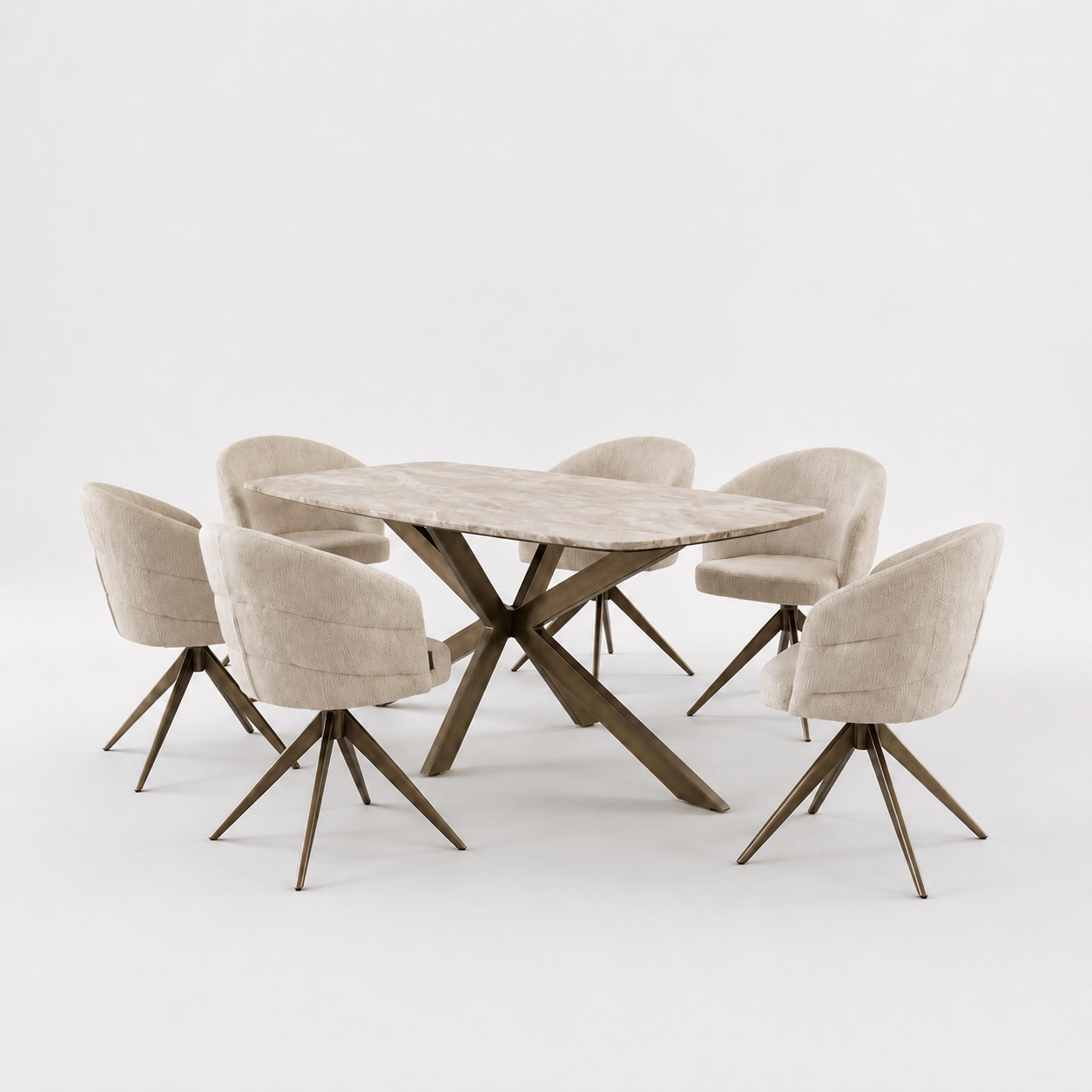 Furniture  -  Richmond Bottega & 6 Zendaya Chairs  -  60484356