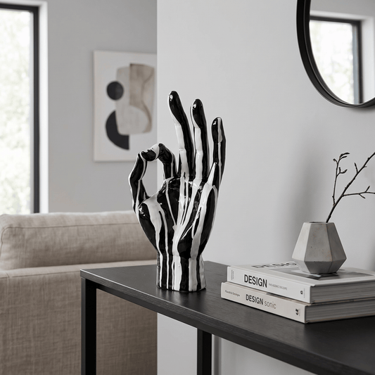 Homeware  -  Dripping Paint Black OK Sign Hand - 35cm  -  60484401