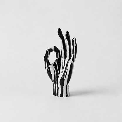 Homeware  -  Dripping Paint Black OK Sign Hand - 35cm  -  60484401