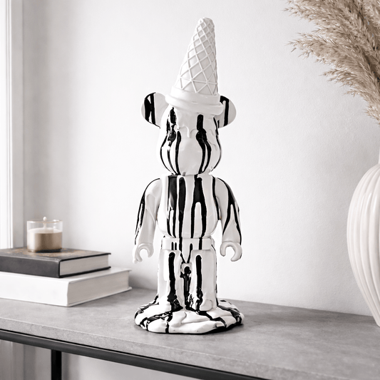 Homeware  -  Mickey Bear With Ice Cream Cone - White  -  60484412