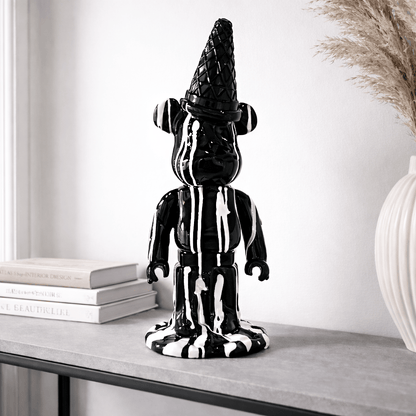 Homeware  -  Mickey Bear With Ice Cream Cone - Black  -  60484413