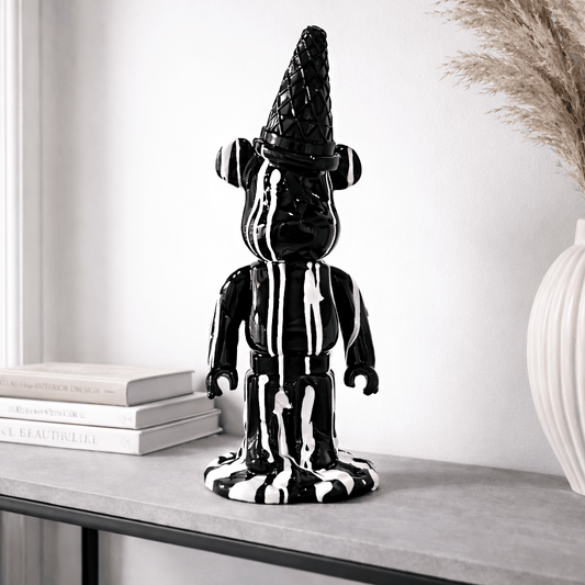 Homeware  -  Mickey Bear With Ice Cream Cone - Black  -  60484413