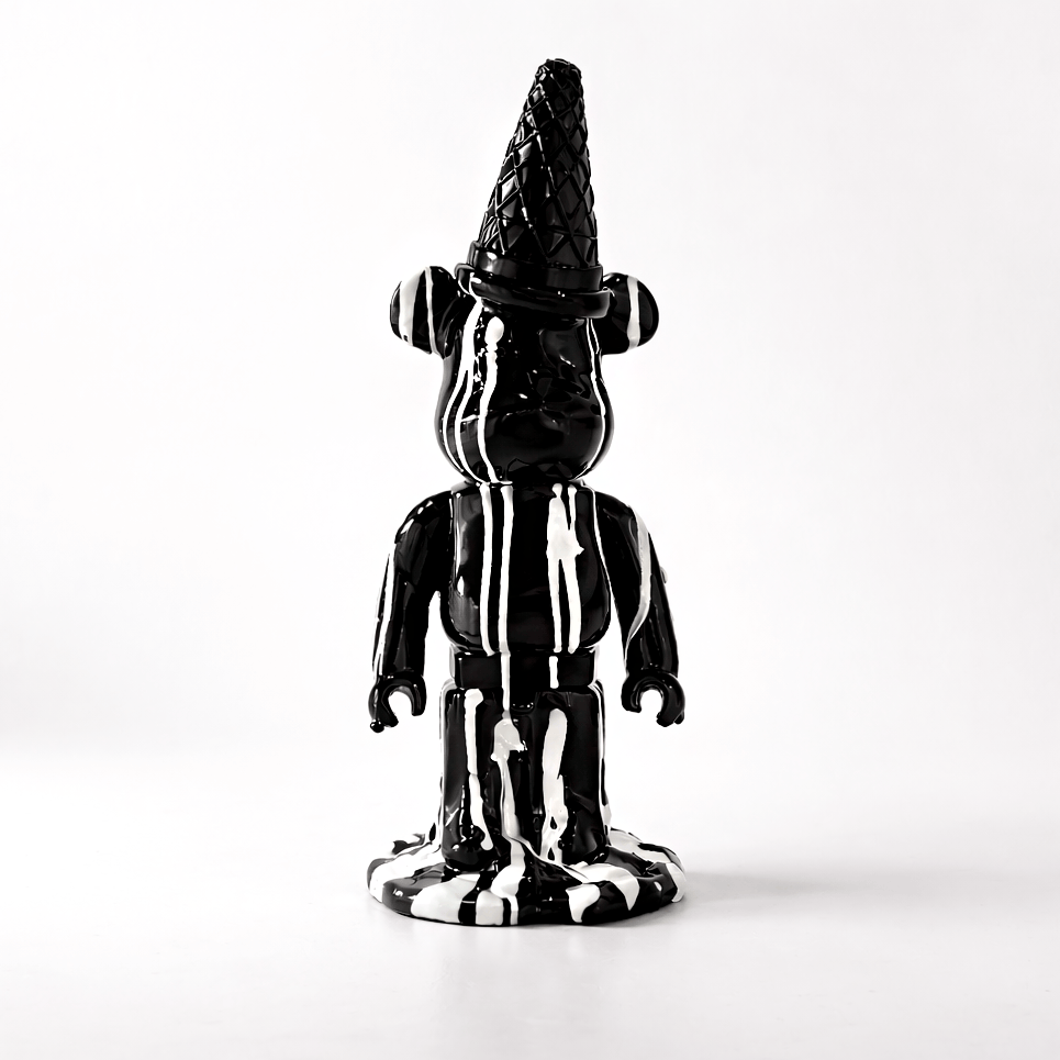 Homeware  -  Mickey Bear With Ice Cream Cone - Black  -  60484413