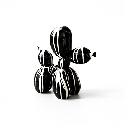Homeware  -  Dripping Paint Black Balloon Dog - 10 Inch  -  60484415