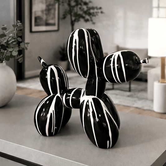 Homeware  -  Dripping Paint Black Balloon Dog - 16 Inch  -  60484417