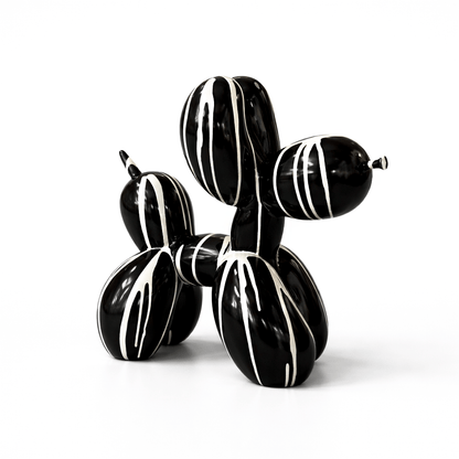 Homeware  -  Dripping Paint Black Balloon Dog - 16 Inch  -  60484417