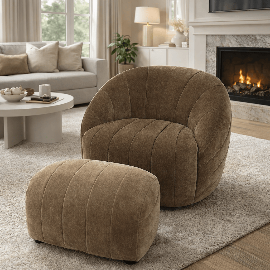 Furniture  -  Aviator Chair and Stool - Cocoa  -  60484420