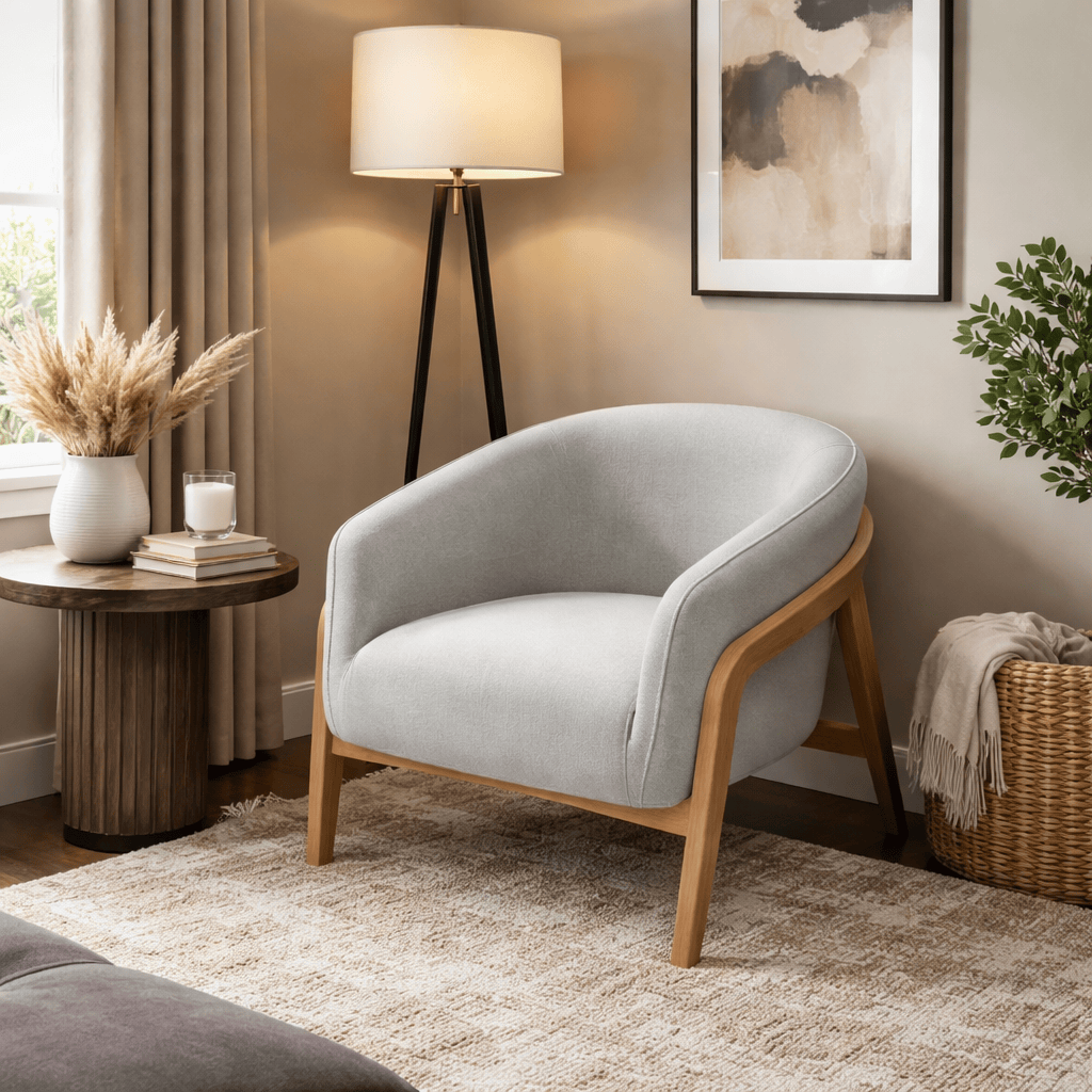 Furniture  -  Zeus Accent Chair - Grey  -  60484422