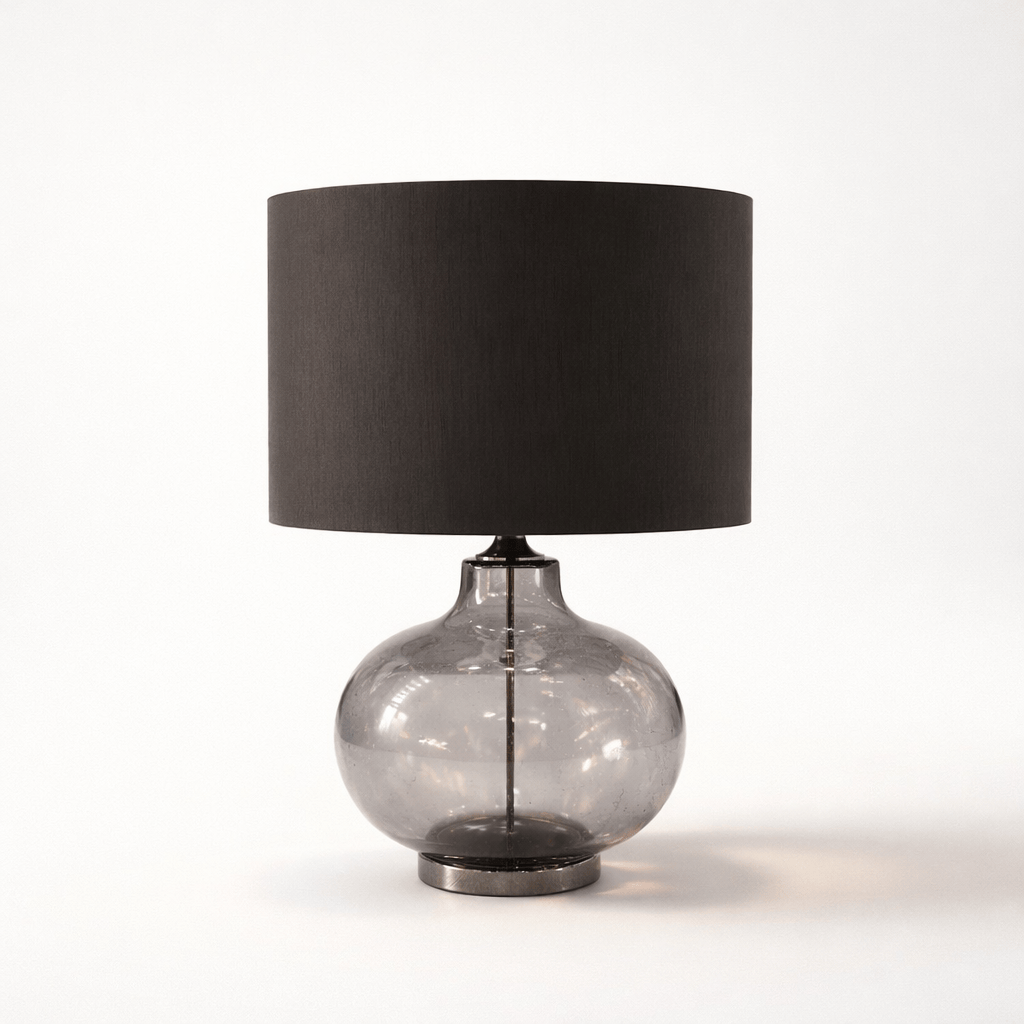 Lights  -  DS Black Glass Table Lamp  -  60484430